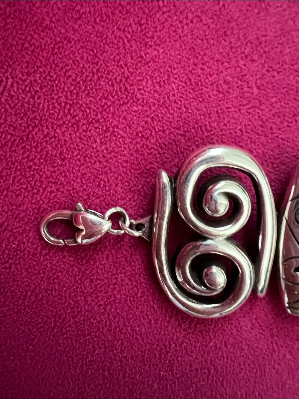 Brighton Silver-Tone Scroll & Floral Link Bracelet - Picture 4 of 4